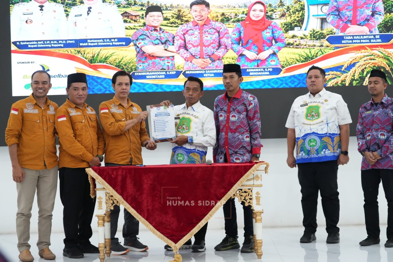 Hadiri Pengurus PPDI, Bupati Sidrap Dorong Perangkat Desa Jadi Motor Inovasi