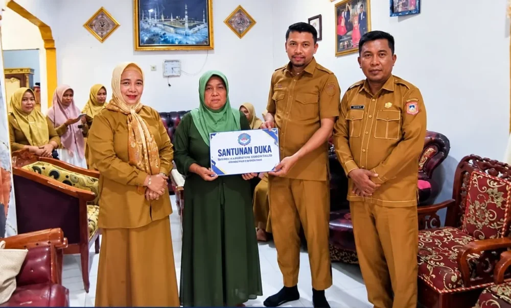 PPDI Kabupaten Gorontalo Serahkan Santunan Duka untuk Keluarga Kepala Dusun Perintis